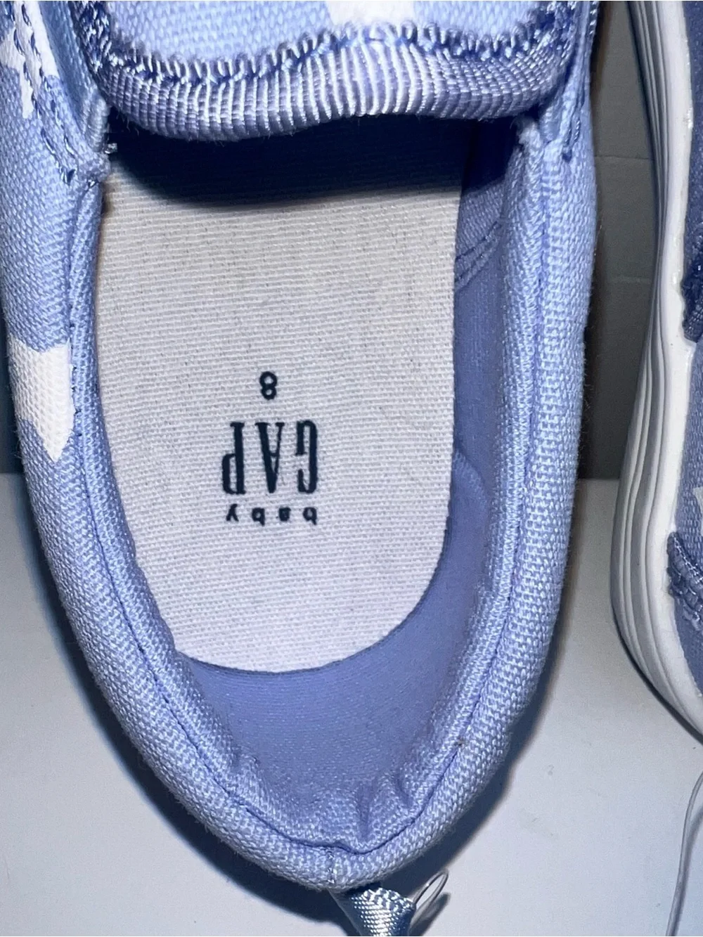GAP Kids' Slip-On Star Print Shoes in Light Blue